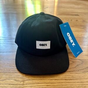 Obey Bold Label 6-Panel Organic Cotton Hat
